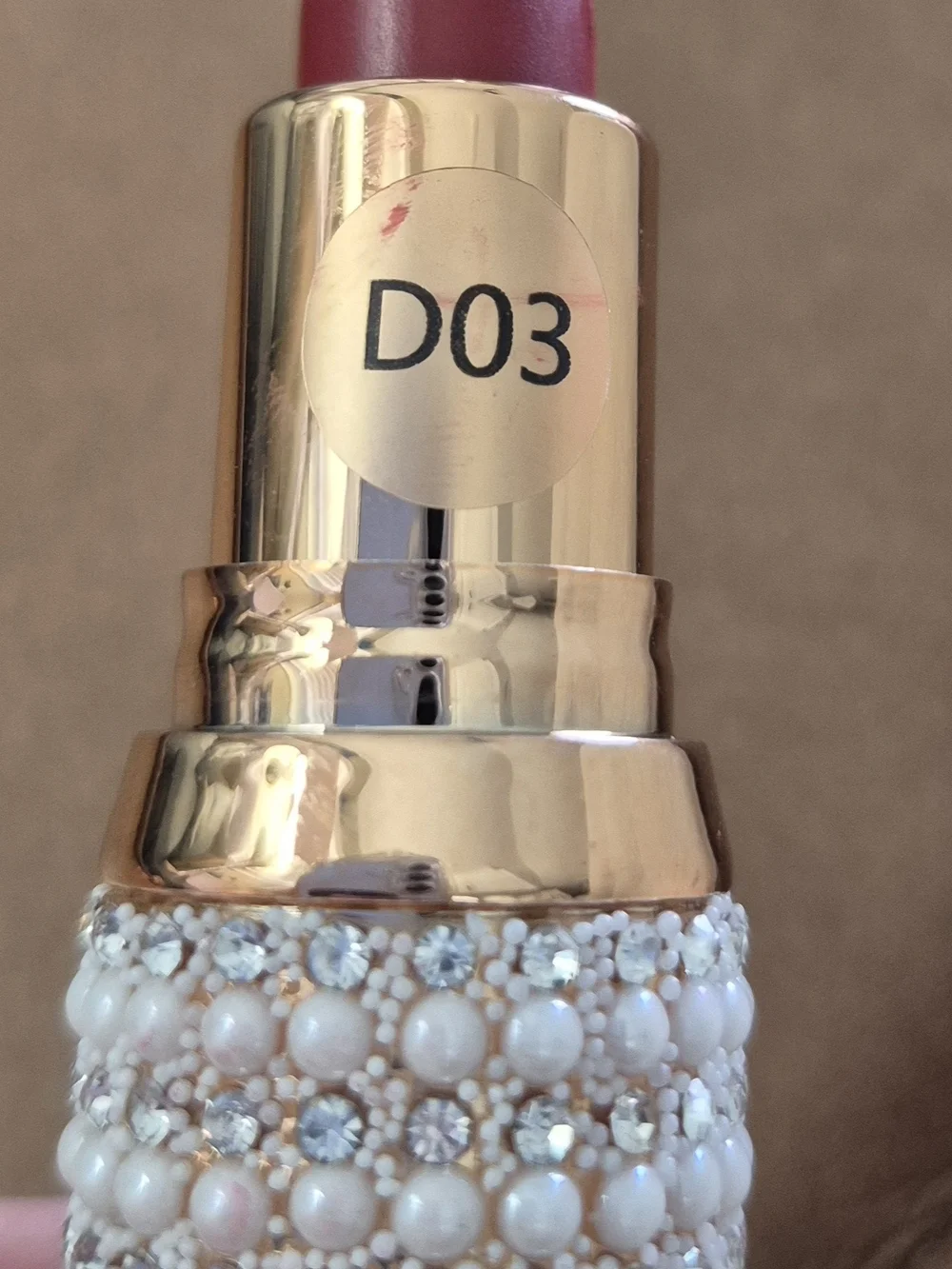 Sangria Kisses Prestige Diamond Shining Lipstick D03